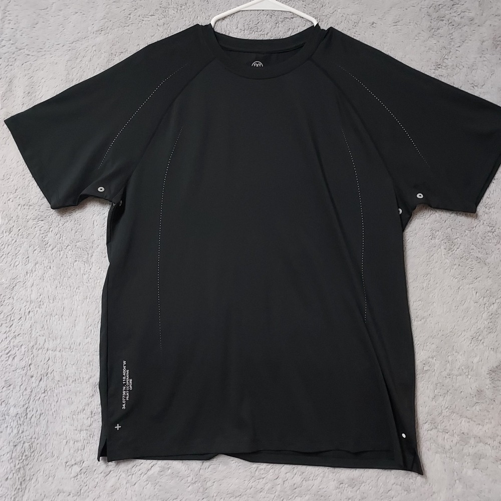 G Fore Shirt Mens Large Performance Essential Tech Jersey Training Golf Black L - Picture 2 of 7